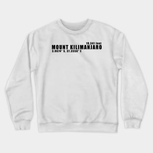 Cradle of Africa: Mount Kilimanjaro Crewneck Sweatshirt